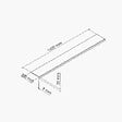 TECNOPROFILS - Appui de fenêtre PVC l. 20 cm x ép. 9 mm - Sable - 160 cm - vignette