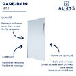 AURYS - Pare Bain gauche AURYS Mist 1 chromée - vignette