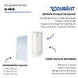 DURAVIT - Baignoire droite D-Neo 160 x70 cm + Pare Bain gauche AURYS Mist 1 chromé - vignette