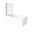 VILLEROY ET BOCH - Baignoire droite Architectura acrylique 170 x 70 cm  + Pare bain gauche AURYS Raywall chromé - vignette