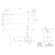 VILLEROY ET BOCH - Baignoire droite Architectura acrylique 170 x 70 cm  + Pare bain gauche AURYS Raywall chromé - vignette
