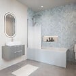 VILLEROY ET BOCH - Baignoire droite O.novo 170 x 75 cm Blanc + Pare Bain gauche AURYS Mist 1 chromé - vignette