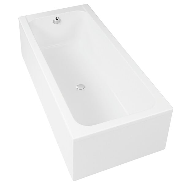DURAVIT - Baignoire droite D-Code 170 x70 cm  + Pare bain droit AURYS Mist 1 chromé - large