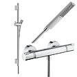 HANSGROHE - Pack mitigeur douche thermostatique Ecostat Comfort + Barre Unica S Puro + flexible + Pommeau Pulsify E chromé - vignette