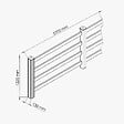 MON MARCHE DECO - Kit Clôture PRO PVC Blanc H. 120 cm x L. 5.70 m - 4 Lisses - vignette