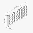 MON MARCHE DECO - Kit Clôture PRO PVC Blanc H. 120 cm x L. 5.70 m - 10 Lisses claire-voie - vignette