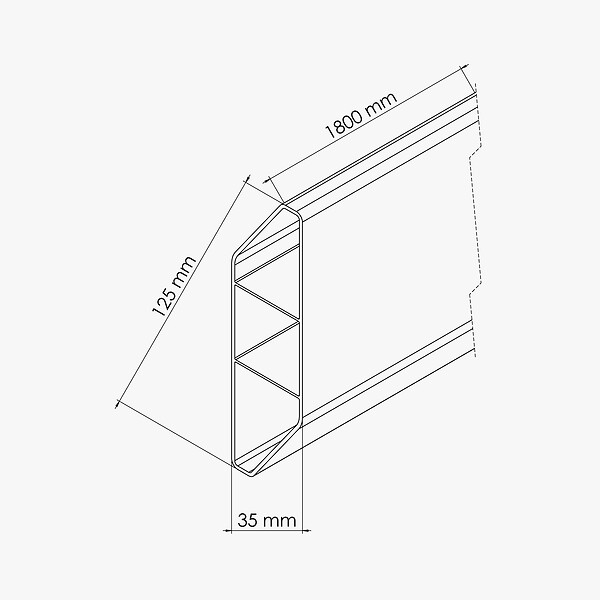 MON MARCHE DECO - Lisse Claire-Voie - Clôture PRO & SLIM - large