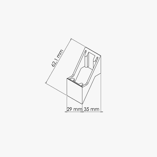 MON MARCHE DECO - Séparateur pour Lisse Claire-Voie - Clôture PRO & SLIM - large