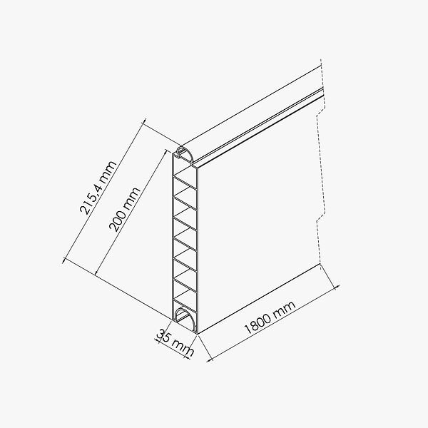 MON MARCHE DECO - Plaque soubassement - Clôture PRO & SLIM - large