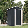 VIDAXL - vidaXL Abri de jardin Anthracite 126x97,5x177 cm Acier galvanisé - vignette