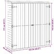 VIDAXL - vidaXL Abri à outils de jardin 163x50x171 cm Bois de pin solide - vignette
