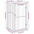 VIDAXL - vidaXL Abri à outils de jardin marron 88x89x161 cm acier galvanisé - vignette