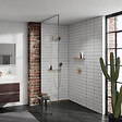 HANSGROHE - Pommeau de douche Pulsify Select EcoSmart 105 3 jets relaxation + Flexible 160 cm Isiflex Bronze brossé - vignette