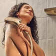 HANSGROHE - Pommeau de douche Pulsify Select EcoSmart 105 3 jets relaxation + Flexible 160 cm Designflex Bronze brossé - vignette