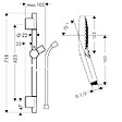 HANSGROHE - Ensemble barre de douche Unica S Puro + Flexible + Pommeau de douche Raindance Select S Bronze Brossé - vignette