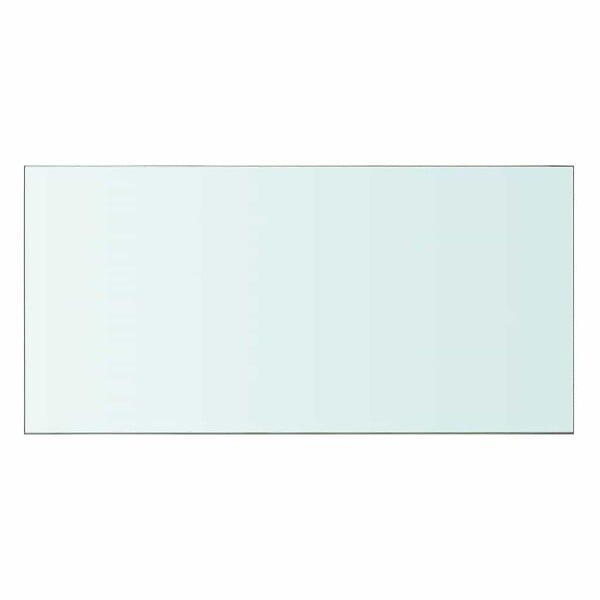 VIDAXL - vidaXL Panneau pour étagère de salon chambre Verre transparent 60 x 30 cm - large
