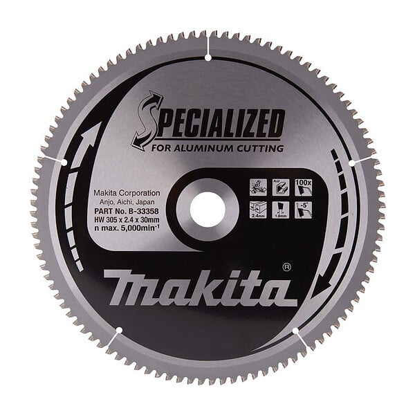 MAKITA - Lames carbure "Specialized" pour aluminium, pour scies radiales et à onglets MAKITA - large