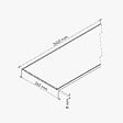 TECNOPROFILS - Lambris PVC 250 mm - Lot de 4 Lames - Blanc - vignette