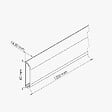 MON MARCHE DECO - Goulotte TV Cache-Câble Adhésive Arrondie PVC - L. 1,20 m - Anthracite - vignette