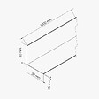 TECNOPROFILS - Cornière PVC - Longueur 1 m - Blanc - 5 x 5 cm - vignette