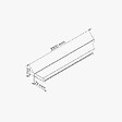 TECNOPROFILS - Champlat PVC Cellulaire 25 mm - Longueur 2.50 m - Lot de 5 - Gris - vignette