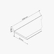 TECNOPROFILS - Champlat PVC Cellulaire 70 mm - Longueur 2.50 m - Lot de 5 - Blanc - vignette
