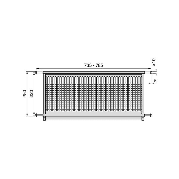 EMUCA - Égouttoir acier inoxydable Drynox, module 800mm, acier inoxydable - large