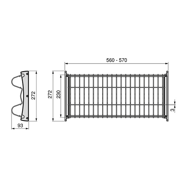 EMUCA - Égouttoir Suprastar pour module, 600, Acier, Chromé - large