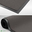 VOUNOT - Tapis de porte paillasson 40x60cm Anthracite - vignette