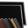 VOUNOT - Lot de 2 Tapis de porte paillasson 60x90cm Noir - vignette