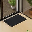 VOUNOT - Lot de 2 Tapis de porte paillasson 60x90cm Noir - vignette