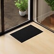 VOUNOT - Tapis de porte paillasson 40x60cm Noir - vignette