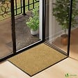 VOUNOT - Tapis de porte paillasson 90x150cm Beige - vignette
