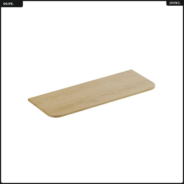 OTITEC - Ensemble de meubles sous vasque - 120 cm - avec Plan - Vasque - Colonne - OLIVE - Chêne - large