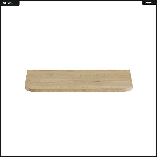OTITEC - Plan vasque - H.2 x L.80 x P.45 - OLIVE - Chêne - large