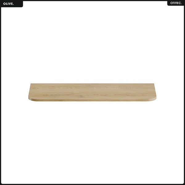 OTITEC - Plan vasque - H.2 x L.120 x P.45 - OLIVE - Chêne - large
