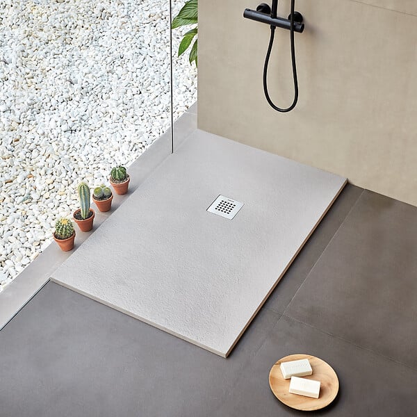 SANYCCES - Receveur de douche 70 x 200 cm extra plat STRATO surface ardoisée rectangulaire blanc - large