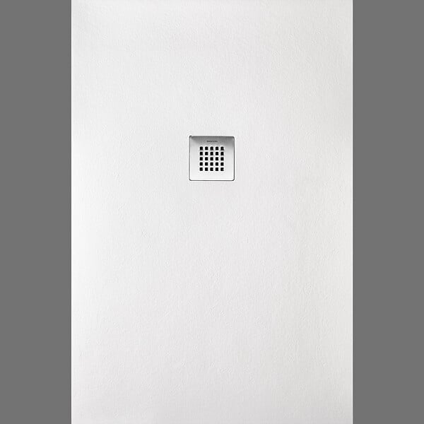 SANYCCES - Receveur de douche 100 x 120 cm extra plat STRATO surface ardoisée rectangulaire blanc - large