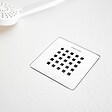 SANYCCES - Receveur de douche 100 x 120 cm extra plat STRATO surface ardoisée rectangulaire blanc - vignette