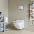 SIAMP - Pack WC suspendu gain de place bati siamp autoportant universel + cuvette avec bride Almeria - vignette