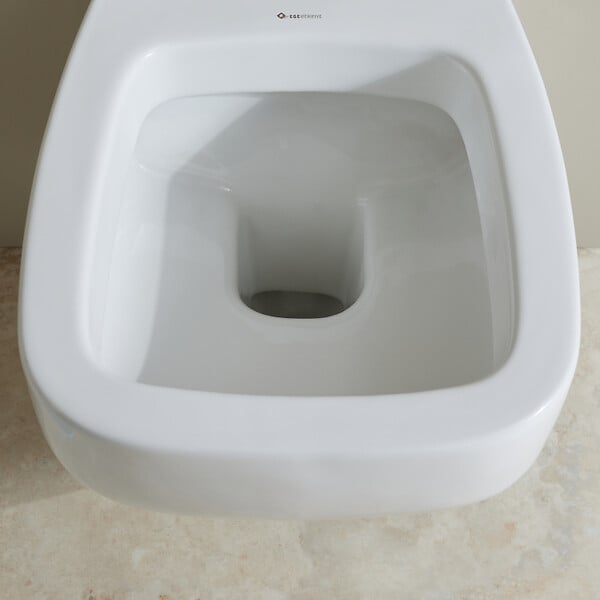 SIAMP - Pack WC suspendu gain de place bati siamp autoportant universel + cuvette avec bride Almeria - large