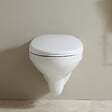 GODART - Cuvette WC suspendu NF avec bride en céramique + abattant blanc - Sydney - vignette