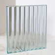 KASSANDRA - Paroi de douche fixe FRESH PERIMETRAL noire verre cannelé 90 cm - vignette