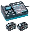 MAKITA - Pack XGT composé de 2 Batteries BL4050F 40V 5Ah + 1 chargeur DC40RA -  - 1911V6-0 - vignette