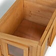 ID MARKET - Maison pour chat niche en bois avec porte basculante à lamelles - vignette