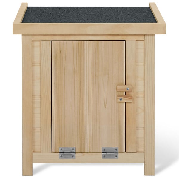 ID MARKET - Lot de 3 clapiers en bois pondoirs pour poules nichoirs avec fond - large
