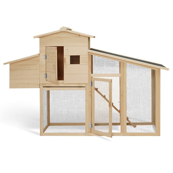 ID MARKET - Poulailler COMFORT avec pondoir en bois - large
