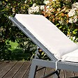 OVIALA - Lot de 2 coussins bain de soleil polyester écru 186 x 53 x 5 cm - Picchu - vignette