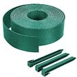 VOUNOT - Bordure de jardin PE flexible 20M x 8 CM avec piquets vert - vignette