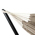 ID MARKET - Hamac avec support métal noir et toile taupe - vignette